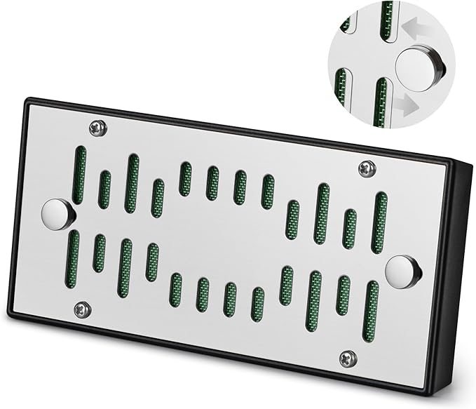 High-end Cigar Humidifier, Rectangular Cigar Humidifier Regulator with Manual Humidity Control Function, Cigar's Guardian Expert to Keep Cigars Fresh (Silver) by Unknown