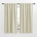 NICETOWN Blackout Curtain Panels for Living Room - (Beige Color) 42x63 Inch, 2 Panels Set, Thermal Insulated Room Darkening Blackout Drapes/Draperies with Rod Pocket & Back Tab for Window by NICETOWN