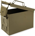 GUGULUZA Metal Ammo Can 30/50 Cal, Lockable Bullet Storage Case, Waterproof & Airtight Containers Box with Flip Top for Long-Term Storage Shotgun, Rifles, Pistols Ammunition by GUGULUZA