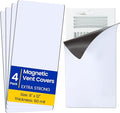 Magnetic Vent Covers, Extra Strong Magnets, 8" x 12" (4 Pack) Ultra Thick 60mil, Complete Seal, Air Vent Covers for Home Floor, Ceiling, Wall Registers, HVAC, AC, RV, and Heater Vents by Unknown