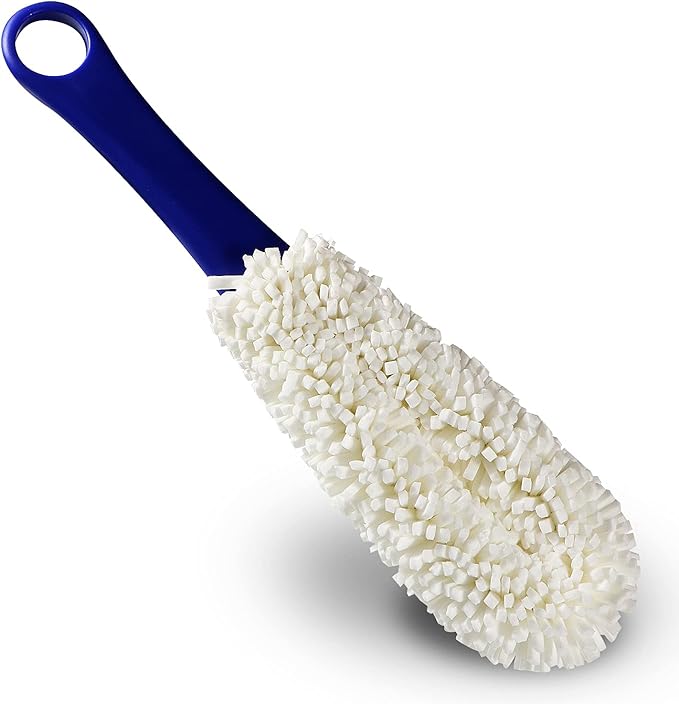 KUWAN Bottle Cleaning Brush Multi-Function Household Tools Flexible Bottle Scourer for Some Decanters, Goblets, Glasses, Cups (Middle Length) by KUWAN