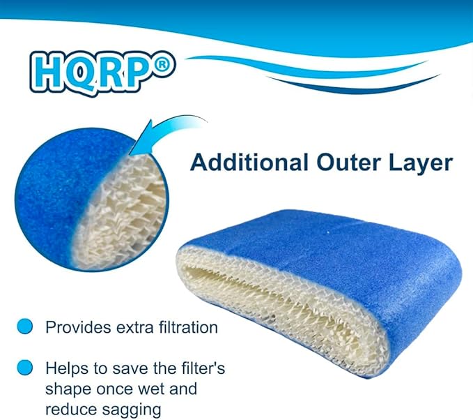 HQRP 3-Pack Filter Compatible with Walgreens 890-WGN 890WGN LEV320 HF212-UL Cool Mist Humidifiers, W889-WGN Replacement, with Blue Layer - Image 4