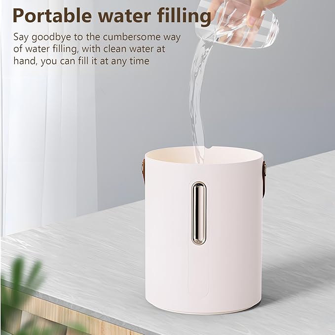Blingbin Humidifiers for Bedroom, 2.5L Dual Nozzle Air Humidifiers for Home with Night Light, Portable Quiet Cool Mist Humidifiers,Desk Humidifier with LCD Display for Bedroom Travel Office Baby Plant - Image 6
