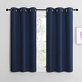 NICETOWN Blackout Curtain Panels, Window Treatment Energy Saving Thermal Insulated Solid Grommet Blackout Drapes/Draperies (Navy, 1 Pair, 42 by 48-inch) by NICETOWN