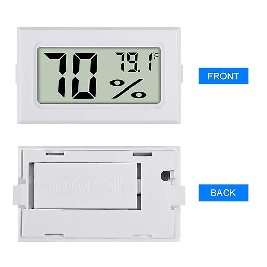 3Pcs Mini Digital Thermometer Hygrometer Electronic Temperature Humidity Gauge Meters Indoor LCD Display Fahrenheit for Greenhouse,Garden,Car Cellar and Office - Image 2