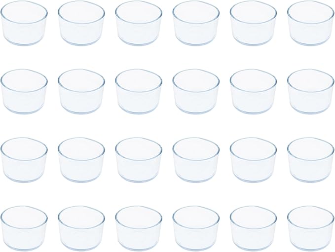 Round Chair Leg Caps,PVC Furniture Feet Covers,TTZEZE Transparent Round Floor Protectors,Clear Table Feet Covers Preventing Plastic Chair Leg Covers Scratches and Noise 40mm/1.57'', 24 by TTZEZE