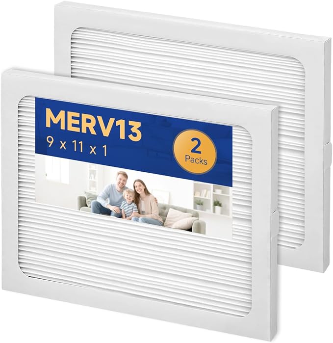 9 x 11 x 1 Dehumidifier Filter MERV 13 Compatible with Santa Fe Compact2, Compact70, Ultra70 Dehumidifier, UA 65H, # 4029748 Dehumidifiers Replacement Parts (2-Pack) by Unknown