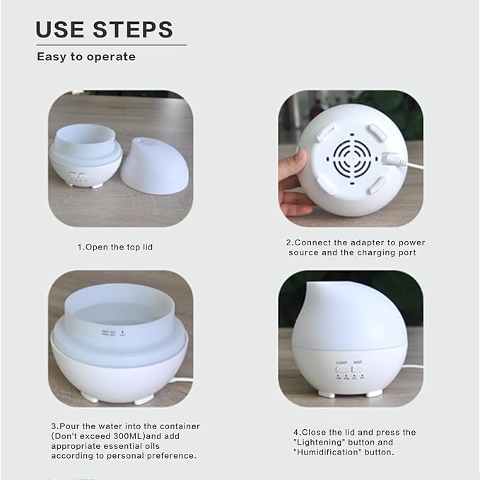 Ultra Quiet Humidifiers for Bedroom with Essential Oil mistified, Smart Cool Mist Air Humidifier for Baby, Nursery, Plants, Easy to Clean & Top Fill Ultrasonic Humidifier - Image 9