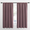 NICETOWN RV Blackout Curtains for Camper Windows, Dry Rose, 29" Wide by 50" Long, 2 PCs, Short Blackout Curtains & Drapes, Thermal Insulated Blackout Curtain Panels for Kids Room, Play Room by NICETOWN