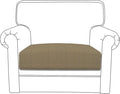 Easy-Going Stretch Chair Cushion Cover Sofa Cushion Furniture Protector Sofa Seat Sofa Slipcover Sofa Cover Soft Flexibility with Elastic Bottom(Chair Cushion, Tan) by Easy-Going