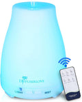 Diffuserlove Essential Oil Diffusers 200ML Remote Control Ultrasonic Mist Humidifiers BPA-Free Aromatherapy Diffuser with 7 Color Lights, Auto Shut-Off for Bedroom Office Kitchen by Diffuserlove