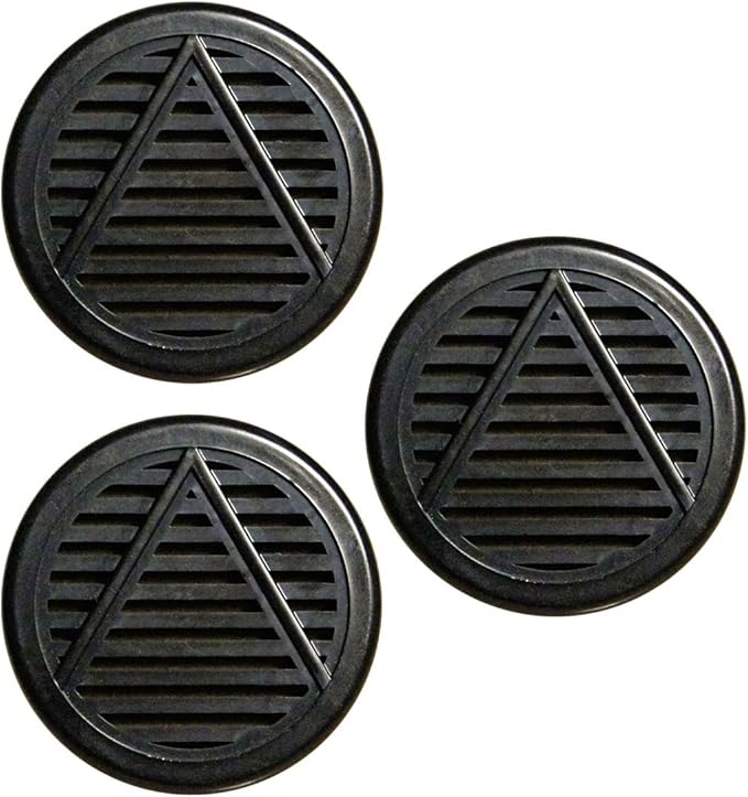 3 Pack Cuban Crafters Accessories Small Cigar Humidifier Round Black Puck 2.2 Inches Diameter and 1 Inch Height by Unknown