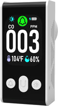 Protmex Carbon Monoxide Detector, 3-in-1 Plug-in CO Alarm with Temperature & Humidity Monitor, Smart Air Quality Monitor with Digital Display, Dual Alert, Back-Up Battery for Home, Bedroom, RV by Protmex