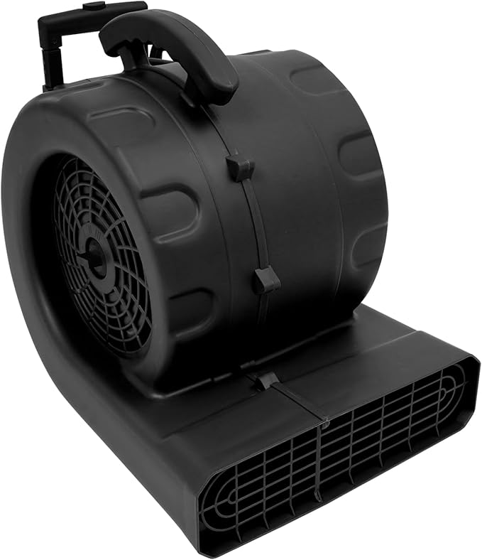 3-Speed Air Mover 750W Floor Drying Dryer Portable Carpet Drying Blower Fan-110V, 50/60Hz, 19 * 15in for Furniture, Windows, Commercial, Industrial, Removing Odors, Ventilation (Black) - Image 9