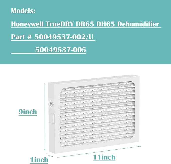 MERV-13 TRUEDRY DR65 Filter Compatible with Honeywell DH65 TrueDRY DR65 Dehumidifier Part 50049537-002/U & 50049537-005 - Used in Basement - Used for Household Dehumidification, 4 Pack - Image 2