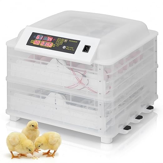 Winado Incubators for Hatching Eggs, 112 Egg Incubator with Automatic Egg Turning & Temperature Control, Egg Candler, and Day Counter for Chicken, Duck, and Quail Eggs Hatching by Winado