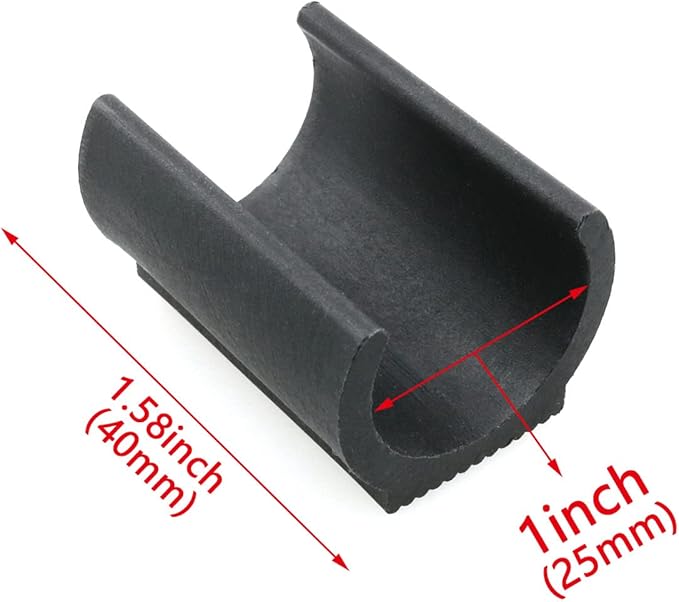 HJGarden 8pcs Moisture-Proof and Friction Prevention 25mm Plastic Chair Foot U Shaped Floor Glides Tubing Caps Cover - Image 2