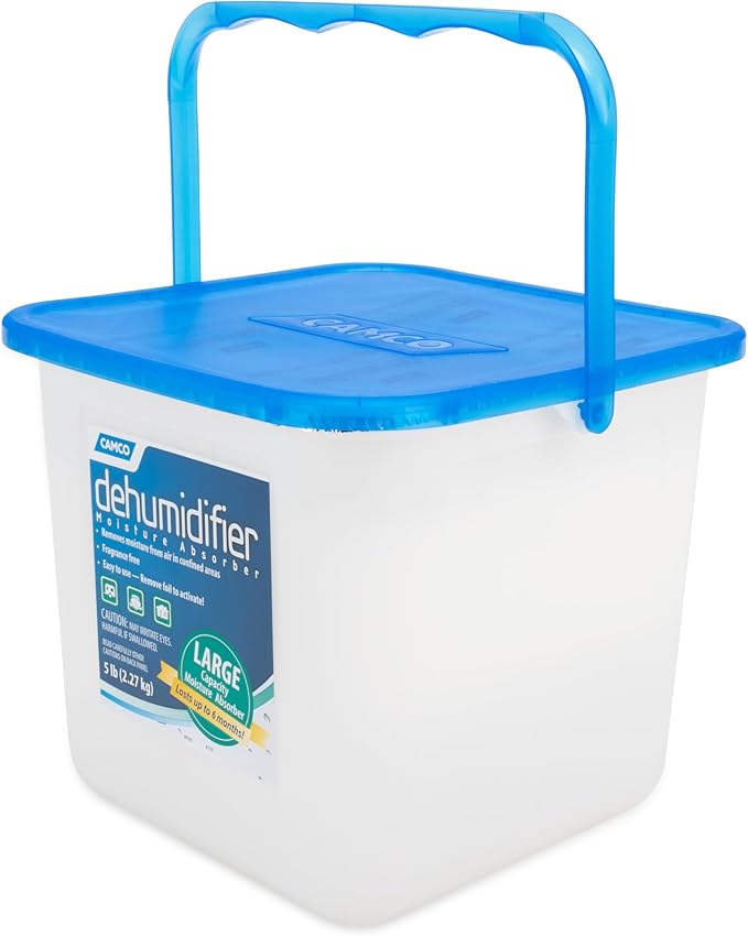 Camco Moisture Absorber Bucket - Features Fast-Acting Moisture-Absorbing Agent - No-Fragrance Beads – Use with RV Storage,Camper Organization & More (44282),(Pack of 4) - Image 5