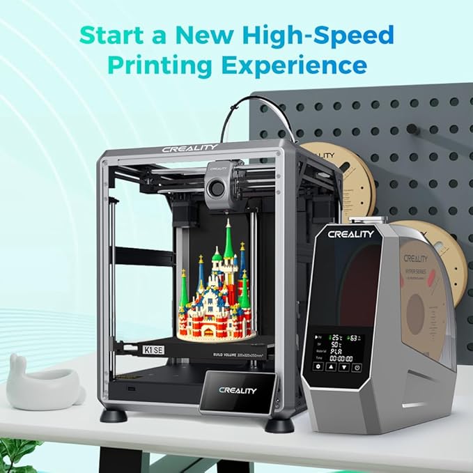 Official Creality Filament Dryer, Space Pi Filament Dryer, 360° Fast Heating 3D Printer Filament Dry Box, Filament Storage with 110W PTC Heater LCD Touch Screen One-Key Set - Image 7