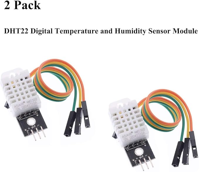 AITRIP 2pcs DHT22/AM2302 Digital Temperature and Humidity Sensor Module Temperature Humidity Monitor Sensor Replace SHT11 SHT15 for Arduino Electronic Practice DIY - Image 3