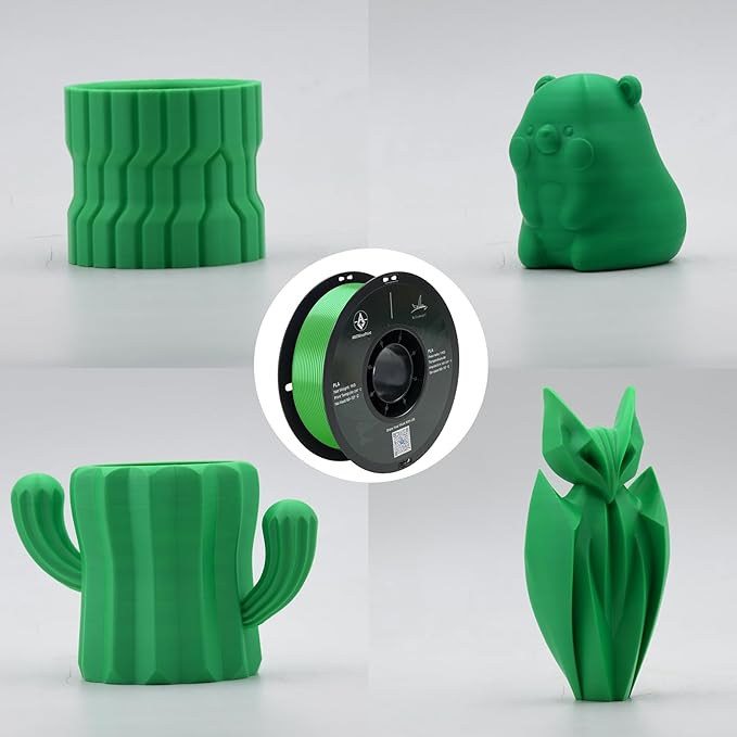 PLA 3D Printer Filament, Dimensional Accuracy +/- 0.02 mm, 1 kg Spool(2.2lbs), 1.75 mm，Green - Image 2