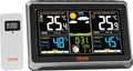 VEVOR Weather Station Indoor Outdoor, 7.5 in Color Display, Wireless Digital Home Weather Station, with Sensor Atomic Clock Adjustable Backlight Forecast Data Calendar Alarm Alert Temperature-NO WiFi by VEVOR