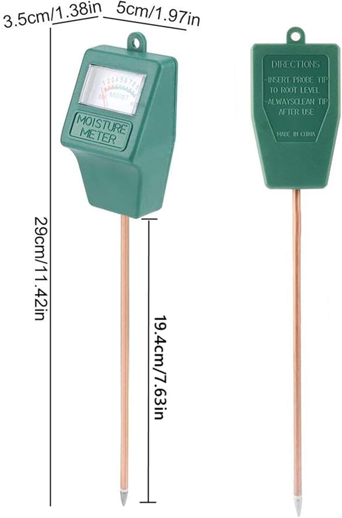 Soil Moisture Meter,2 Pack Plant Hygrometer Moisture Sensor Plant Water Monitor for Potted Plants,Garden,Farm, Lawn(No Battery Needed) - Image 6