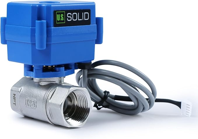 U.S. Solid Water Leak Detector - Water Alarm Leak Detect System with 3/4” Automatic Shut-Off NSF Certified 304SS Motorized Ball Valve, Controller and 3 Sensors and Sound Alarm(Pack of 10) - Image 3