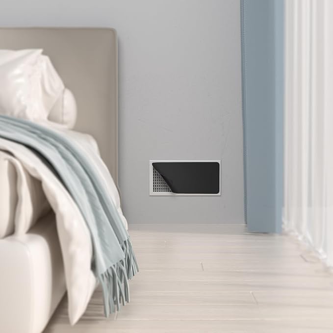 HOXHA Strong Magnetic Vent Covers, 5.5” × 12” Vent Cover Magnetic, Home and RV Vent Magnet Cover for Air Vents Wall Ceiling Floor, 2 Pack Black - Image 7
