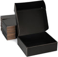 Small Shipping Boxes 10x8x3 Inch (25 Pack) - Sturdy Black Corrugated Cardboard Boxes for Small Business, Ecommerce, Mailing & Packaging | Recyclable Gift & Storage Boxes by DUZCLI