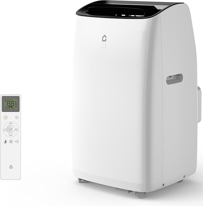 14000 BTU Portable Air Conditioner with Heat, 4 in-1 AC Unit with Fan, Dehumidifier & Heater, Cools & Sleep Mode for Rooms Up to 750 Sq.Ft, Remote Control & 24H Timer Windows Kit Included by GarveeHome