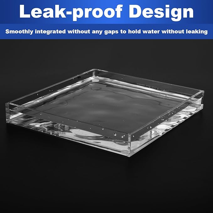 Homakover Acrylic Humidifiers Tray for LEVOIT Classic 160 Top-Fill Humidifiers 2.5L Tank, Leak-Proof & Anti-Slip - Image 3
