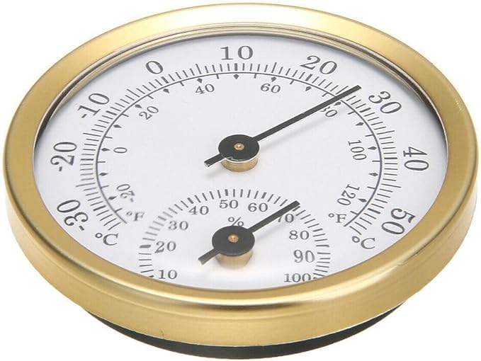 TEAMWILL Mini Analog Thermometer Hygrometer Humidity Meter Room Indoor Temperature, 2 in 1 Indoor Outdoor Temperature Humidity Monitor Gauge (2) - Image 6
