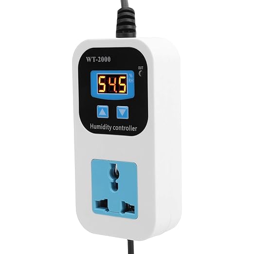 Digital Humidity Controller Air Humidity Detector 110V-220V with LCD Display Humidity Controlling Switch Socket for Humidifiers Dehumidifiers 0%-99% RH Control Range - Image 8