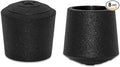 Flyshop 5/8", 16 mm, Patio Round Chair Leg Caps, Furniture Table Feet Covers Floor Protectors, Non-Marking Frosted Synthetic Rubber Legs Tips, 8 Pack, Black by Flyshop