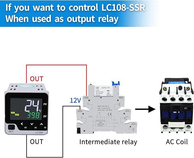PID Temperature Controller; LC108 TC/RTD Input ;Output:SSR,Size:48*48 - Image 3