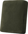 H.VERSAILTEX Velvet Stretch Couch Cushion Cover Plush Cushion Slipcover for Chair Cushion Furniture Protector Seat Cushion Sofa Cover (1 Piece Armchair Cushion Covers, Olive) by HVERSAILTEX
