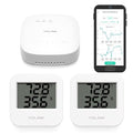 YoLink SpeakerHub & Two Temp/Humidity Sensors Starter Kit – Audio Hub Plays Tones/Sounds, Spoken Messages, Text Messages, LoRa-Powered ¼ Mile Range, Compatible with IFTTT, WiFi Required by YoLink