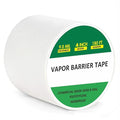 Vapor Barrier Tape, 4" x 180’ PE 9 Mil White Polyethylene Tape, Moisture Barrier Seal and Seam, Insulation Tape Waterproofing & Great for Crawl Spaces Vapor Barrier, Marine Use (1) by SUNSHORE