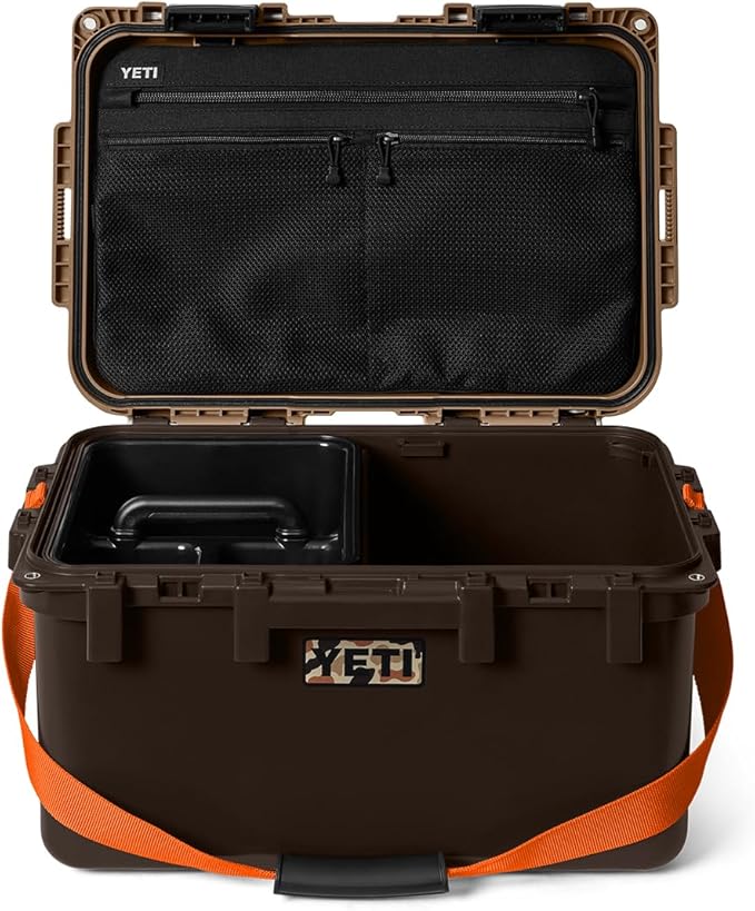 YETI LoadOut 30 GoBox Divided Waterproof Cargo Case, Dry Box, Camera Case, Fishing Tackle Box, Wetlands Brown - Image 8