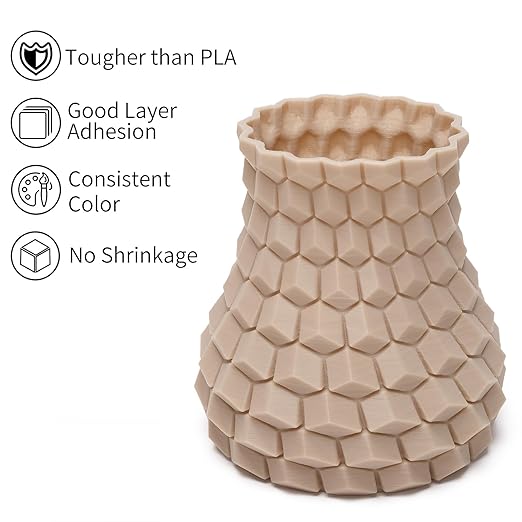 INLAND Micro Center PLA+ 3D Printing Filament 1.75mm - PLA Pro Dimensional Accuracy +/- 0.03 mm - 1kg Cardboard Spool (2.2 lbs) (2 Pack Bone White, 1.75mm) - Image 4