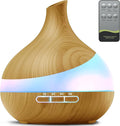 500ML Essential Oil Diffuser: Aroma Diffuser with Remote Control for Hotel Spa Yoga Room - Humidifiers for Bedroom with 14 Colors LED Night Light for Kids/Women Home Relaxation by HJTHJT
