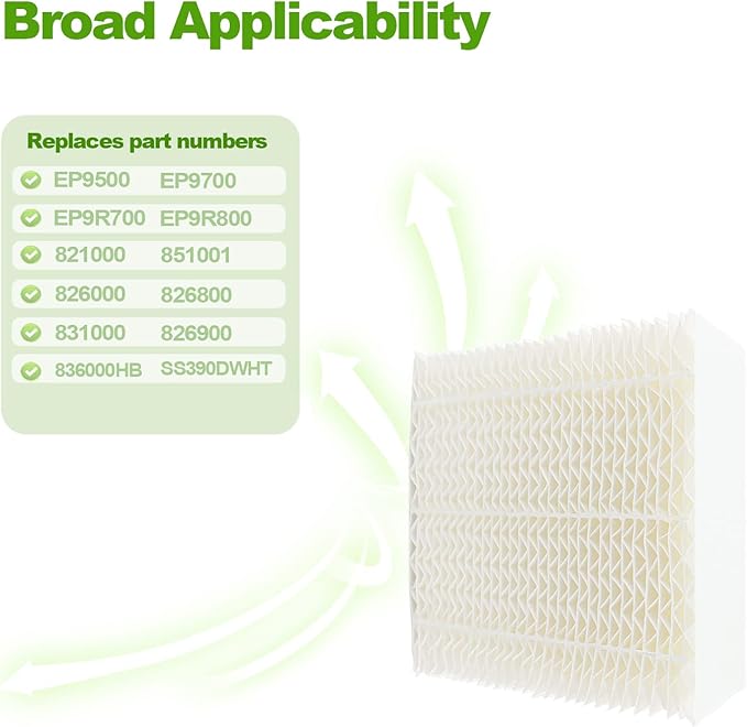 Replacement Filter Fit for Super Wick 1043 Humidifier, Replacement Filter Fit for Essick Air EP9500 EP9700 EP9800 EP9R500 EP9R700 EP9R800 826000 831000 Humidifiers - Image 2