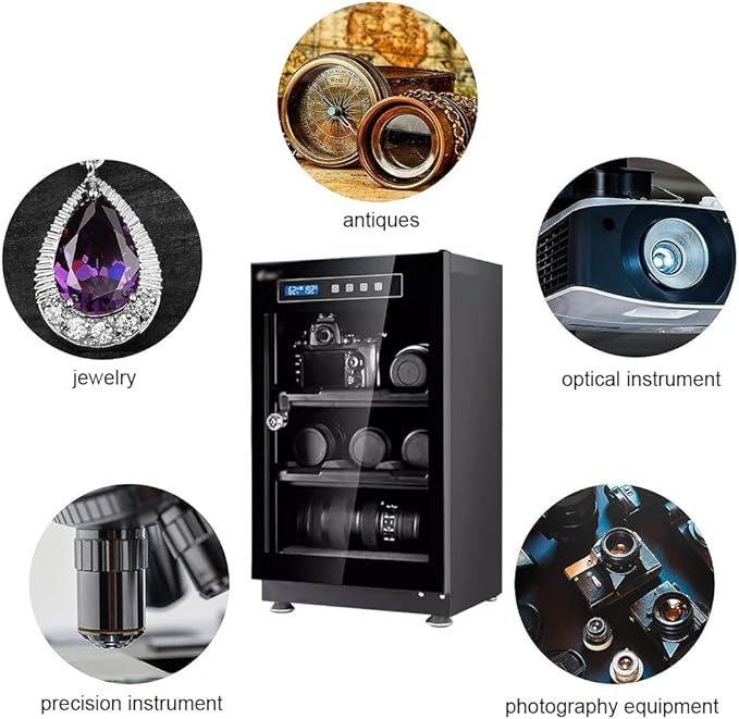 Camera Dehumidification Cabinet, SLR Camera Box, Electronic Equipment and Instrument Storage,70L - Image 8