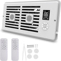 Smart Register Booster Fan with Aromatherapy Function, White - Quiet Vent Fan for Improved Heating & Cooling Efficiency, Adjustable Speeds, Powered Vent Register for 4” × 10” Vents by Unknown