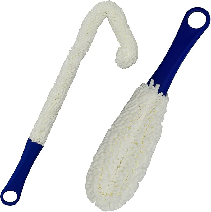 Maydahui 2 PCS Wine Bottle Flexible Cleaning Brush for Wine Decanters Goblets Cups Glassware (1 Short +1 Long) by MaydahuiBrandEstablishedin2016DeterminedtoDevelopFIneandExpensiveLivingGoodsYourSatisfactionisOurConstantPursuitWeCanDoBetterbySharingYourBuyingExperience