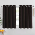 NICETOWN Blackout Curtain Panel for Window - Triple Weave Energy Saving Thermal Insulated Solid Grommet Blackout Drape for Kitchen (Single Panel, 52 inches by 54 inches, Toffee Brown) by NICETOWN