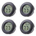 4-pack Mini Hygrometer Thermometer Fahrenheit Indoor Room Round Humidity Temperature Gauge for 3D Printer Home Jars Reptile Incubator Guitar Case by BuynowonVeanic