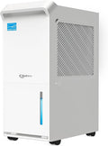 3,500 Sq.Ft Most Efficient Energy Star 2024 Dehumidifier with Pump, Vellgoo Max 60 Pint/D (Standard 35 Pint/D) Compressor Dehumidifier for Basement with Drain Hose, Intelligent Humidity Control by Vellgoo