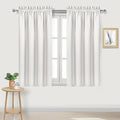 DWCN Blackout Curtains Thermal Insulated, Energy Saving & Noise Reducing Bedroom and Living Room Curtains, Ivory, W 42x L 54 Inch, Set of 2 Rod Pocket Curtain Panels by DWCN
